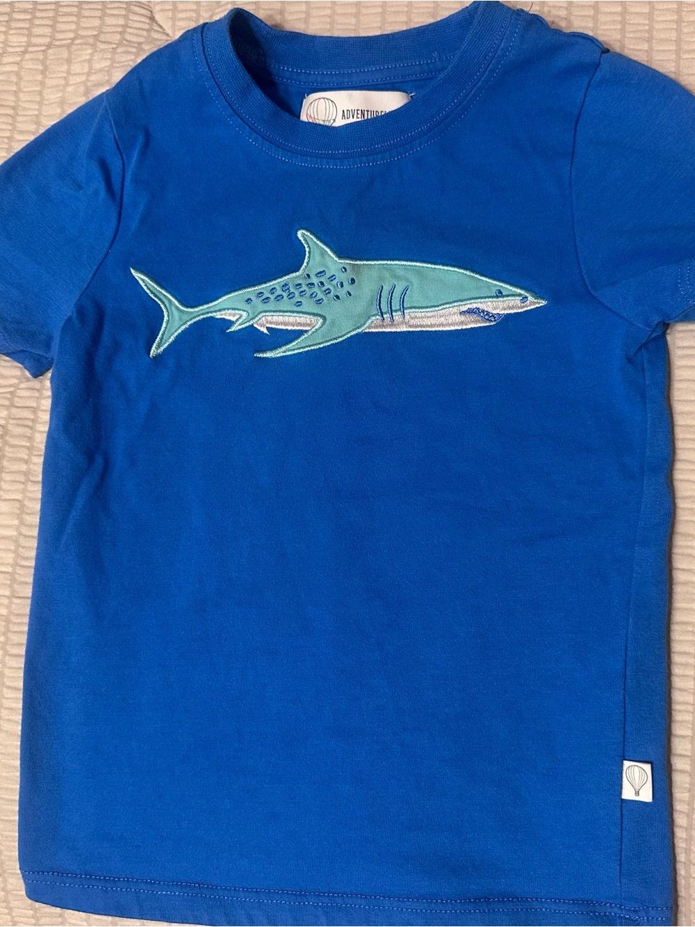 Blue Shark Graphic Kids T‑Shirt